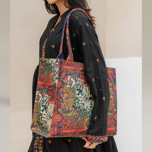 Printed Canvas  Bag C-104