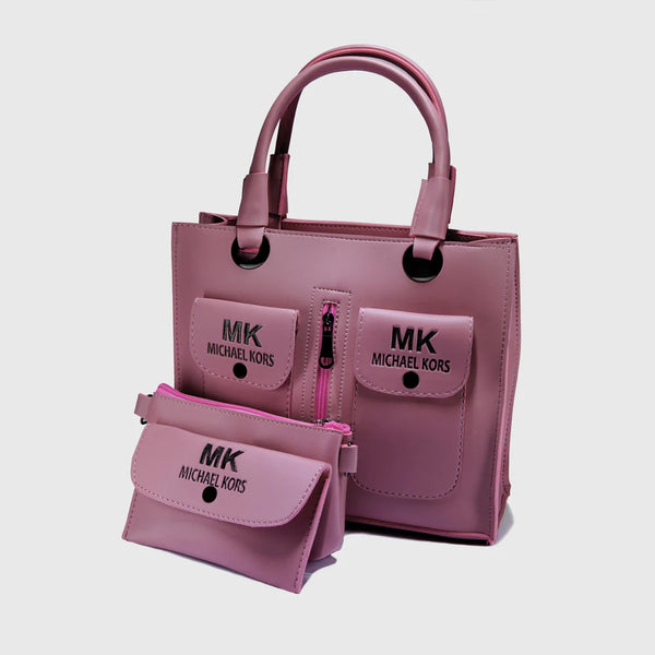 Pink MK Michael Kors Inspired 3-Piece Handbag Set