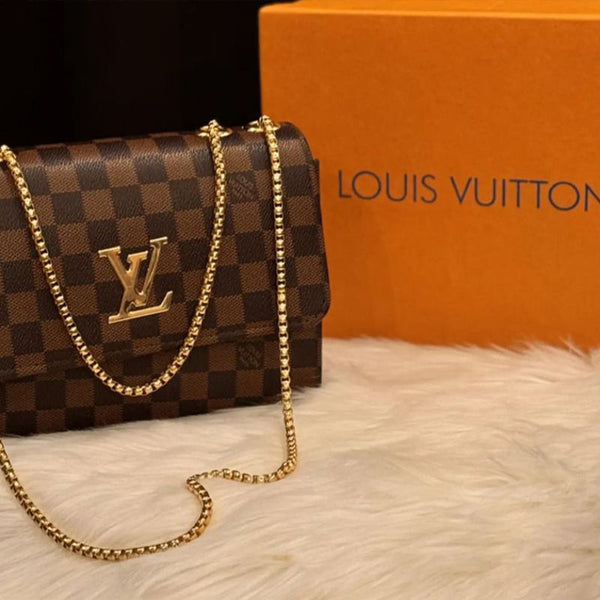 Check BOX Brown Color Bag