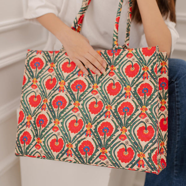 Printed Canvas  Bag C-119